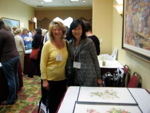 IMG_2888 Akiko Enokido and Rose Pellicano at the ASBA Portfolio Presentation.