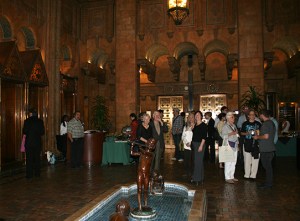 openingStart BAGSC members at the start of the opening reception.