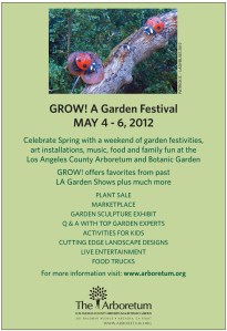 GROWAd Ad for "Grow! A Garden Festival" at the LA Arboretum