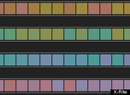 Color test chart by X-Rite