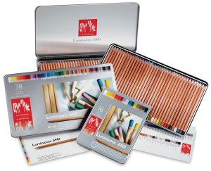 Caran d'Ache Luminance 6901 Colored Pencils, courtesy of Dick Blick's website
