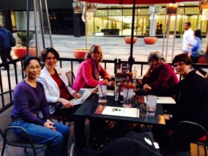 Left to right: Gayle Uyehara, Esmee Winkel, Marianne van der Stee-Kuiper, Sally Jacobs and Anita Walsmit Sachs-Jansen.