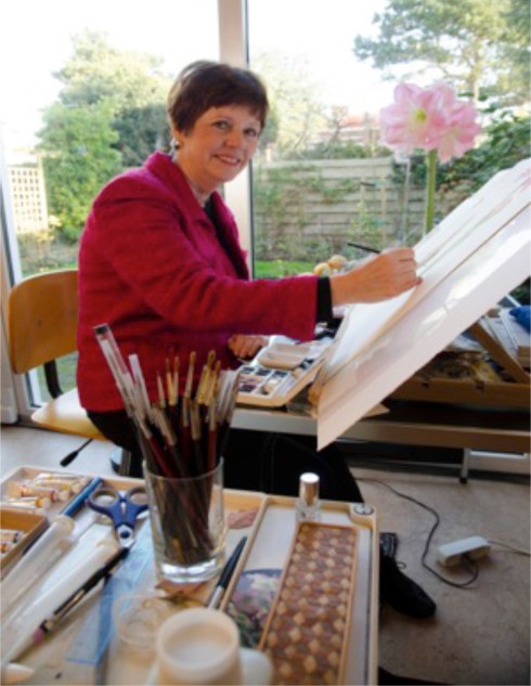 Anita Walsmit Sachs in her studio.