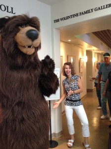 Lori Vreeke at the "Zoo in Bloom" opening. Photo by Melanie Campbell-Carter, 2015. As Melanie stated, "She's the little one :-)"