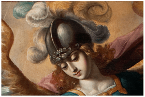 Image Credit: Detail, Sebastian Lopez de Arteaga, St. Michael and the Bull, c. 1650. Denver Art Museum Collection: Collection of Frederick and Jan Mayer, 1994.27.