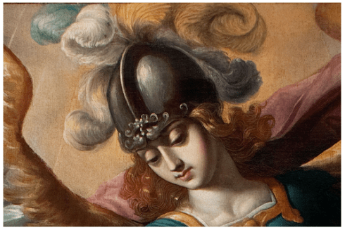 Image Credit: Detail, Sebastian Lopez de Arteaga, St. Michael and the Bull, c. 1650. Denver Art Museum Collection: Collection of Frederick and Jan Mayer, 1994.27.