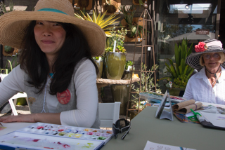 Ellie Tu and Suzanne Kuuskmae demonstrating. Photo: Linda Carpenter, © 2016, all rights reserved.