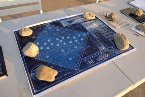 One of 512 Unique Blueprints created by the artist and team to distribute at the Field Office.