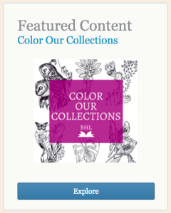Biodiversity Heritage Library (BHL) #ColorOurCollections