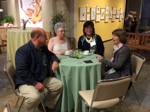 L to R: Jim Folsom with BAGSC members Jude Wiesenfeld, Teri Kuwahara, Beth Stone.