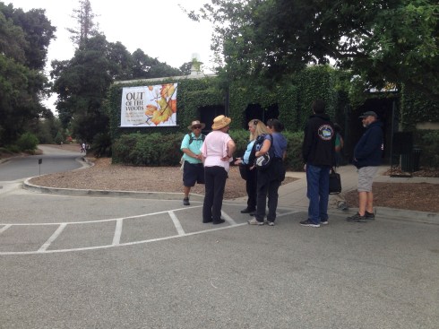 Large banner on the corner of the Brody Botanical Center.