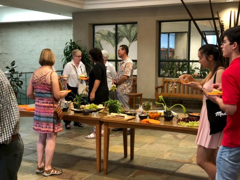 Jim Folsom, cooked up an amazing reception spread. Jim, Robert Hori, Danielle Rudeen, and Melanie Thorpe staged an awesome reception.